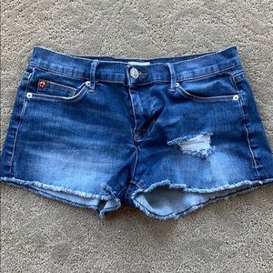 Hudson Denim Distressed Shorts size 27